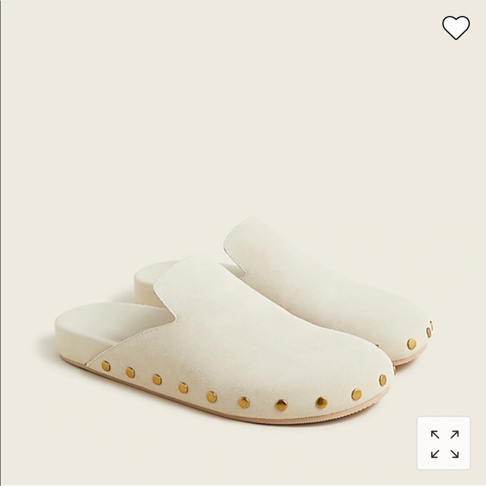 J.Crew Pacific Studded Clogs in Suede